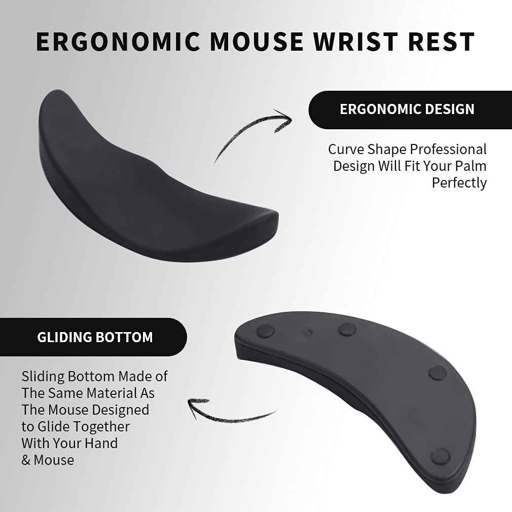 Ergonovia Silicone Gel Ergonomic Wrist Rest Mouse Pad