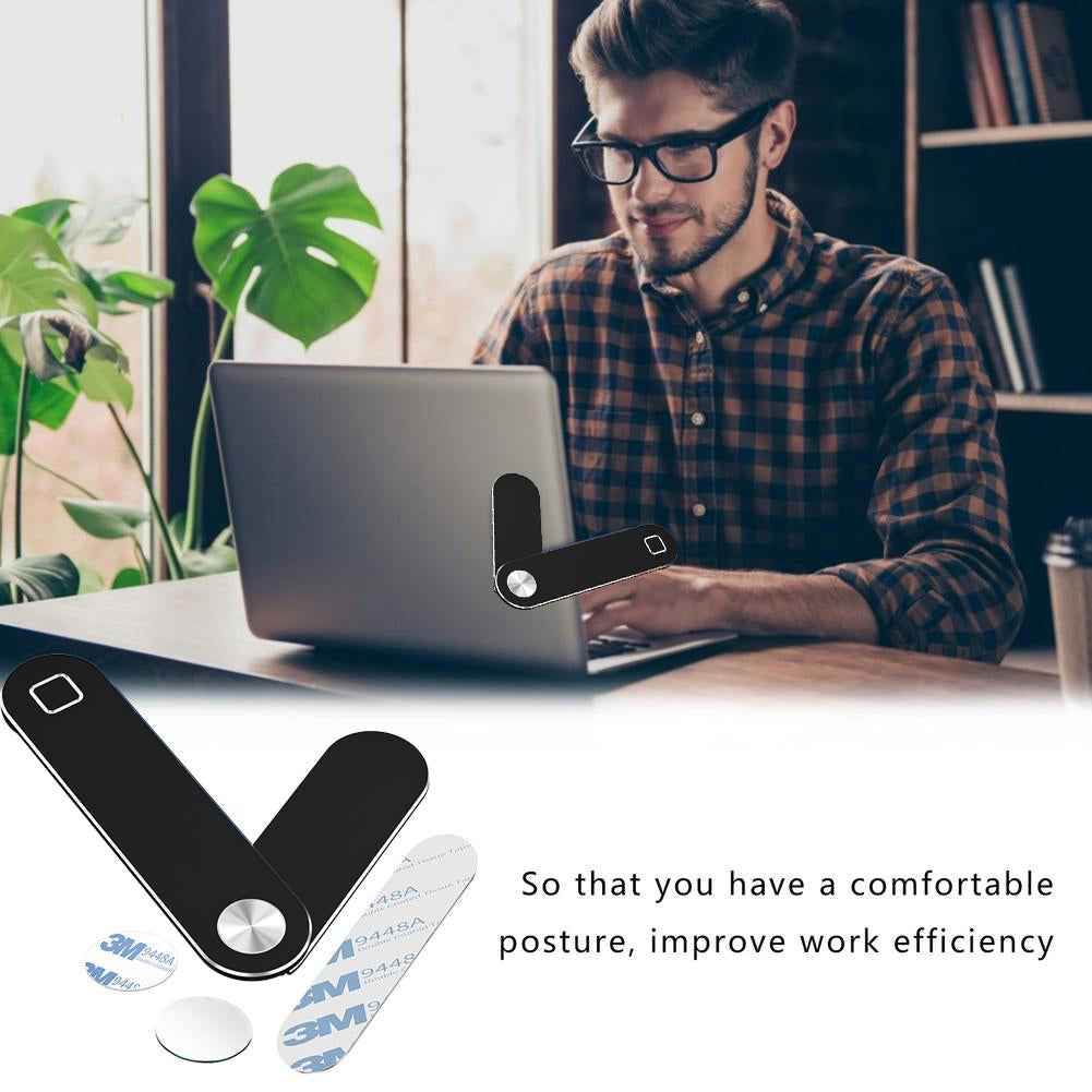 Ergonovia Magnetic Laptop Side Mount Phone & Tablet Holder